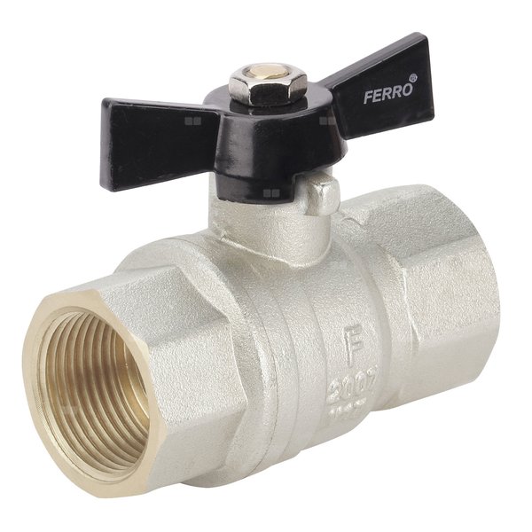 Zawór kulowy FERRO HERKULES 3/4'' GW, uchwyt: motylek