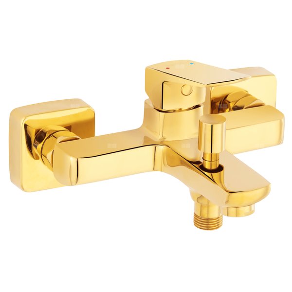 VITTO VerdeLine bateria wannowa ścienna, złoty