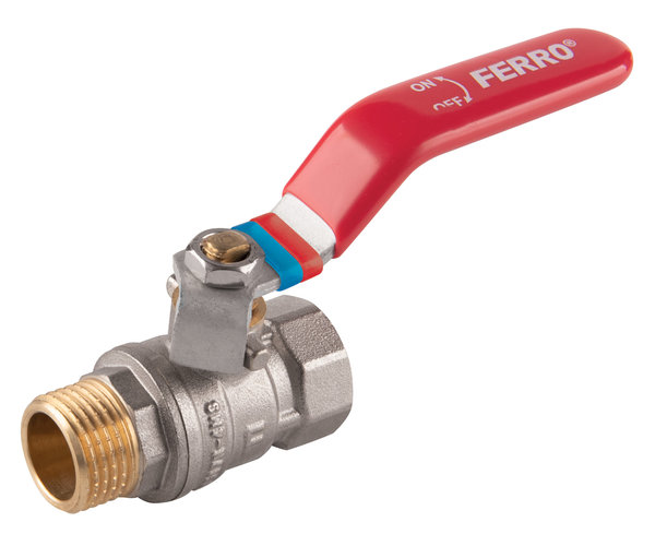 Zawór kulowy FERRO F-Comfort 1 1/2'' GZ x GW, uchwyt: dźwignia
