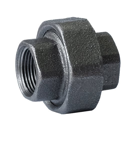Dwuzłączka nakrętna płaska czarna 1/2" U1 strong