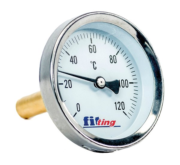 Termometr bimetaliczny axialny 63mm g 1/2" L=40mm