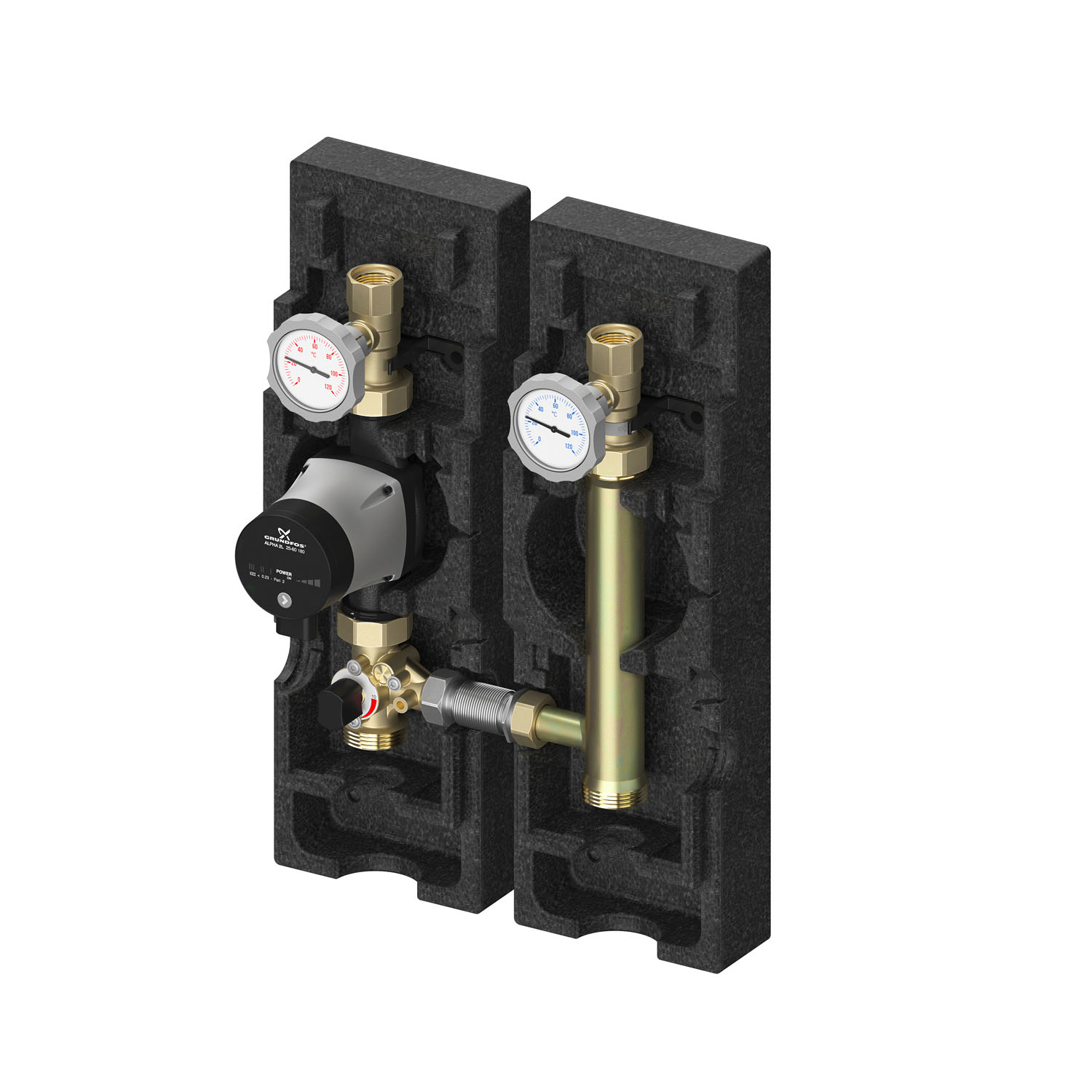 Grupa pompowa MEIFLOW M MK 11/4" Z MIESZACZEM (GRUNDFOS MAGNA 3 32-60)
