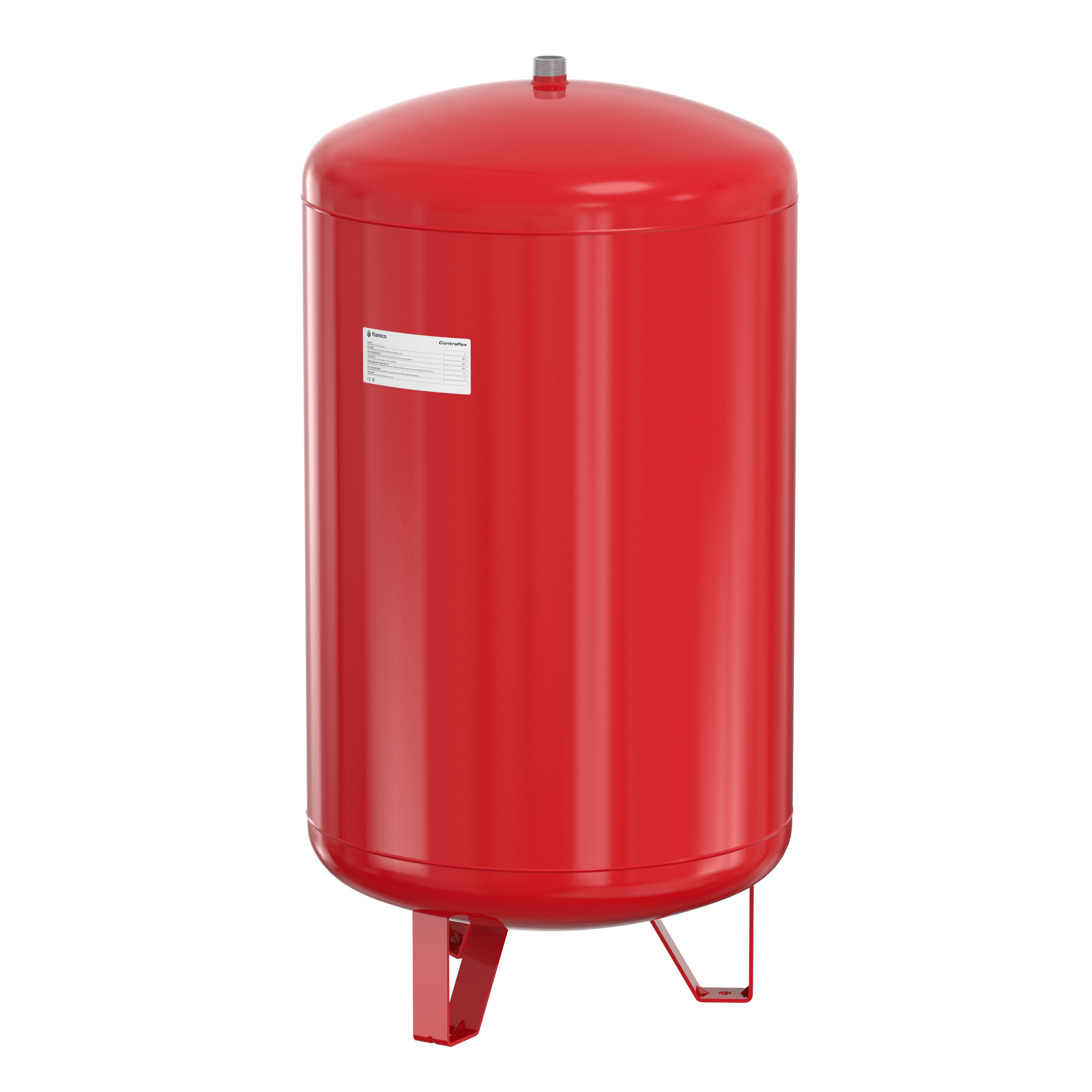 Naczynie wzbiorcze stojące FLAMCO MEIBES Contraflex, pojemność 200 l 3-, 6 bar / 120'C fi1'', kolor czerwony, do instalacji chłodn.C.O.