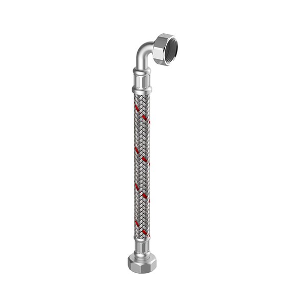 Wąż elastyczny przyłączeniowy FLAMCO MEIBES, 1' (25) x 25 mm x 1' (25), dł. 300 mm, GW x GW z oplotem
