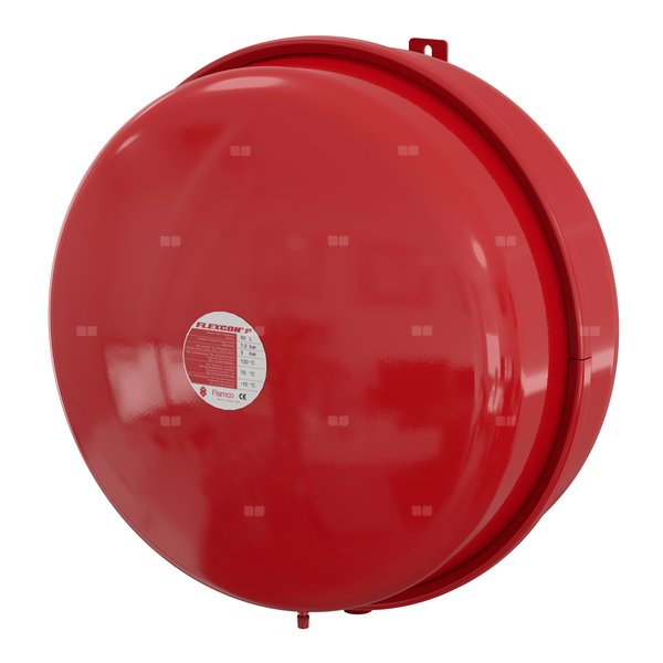 Naczynie wzbiorcze wiszące FLAMCO MEIBES Flexcon P, pojemność 50 l 1.5-, 3 bar / 120'C fi3/4'', kolor czerwony, do instalacji chłodn.C.O.