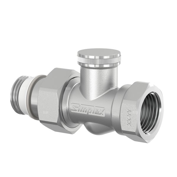 ZAWOR POWR. GWINT.GW/N PROSTY 3/8"x3/8"- niklowany