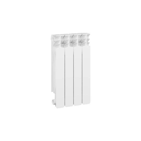 Grzejnik żeberkowy GAVIA 50 PLUS aluminium, podłączenie boczne 575 x 322 mm, kolor biały, moc 469.3 W