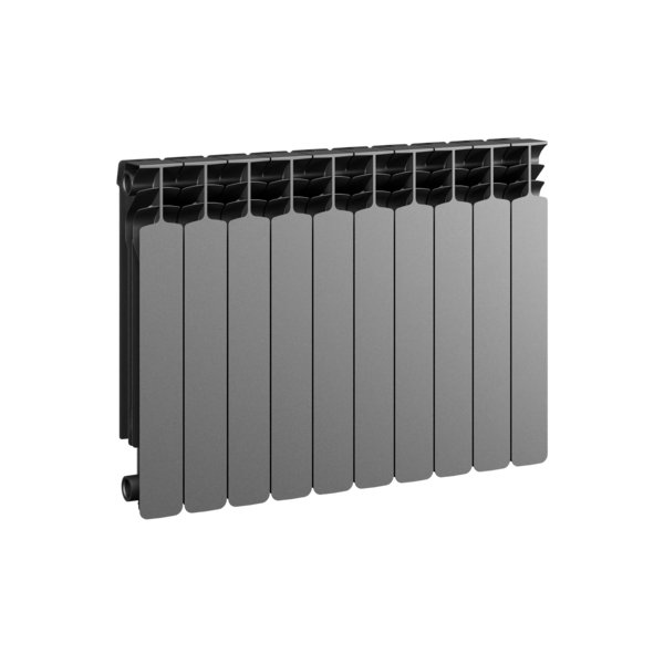 Grzejnik żeberkowy GAVIA 50 PLUS aluminium, podłączenie boczne 575 x 805 mm, kolor grafit, moc 1173.3 W