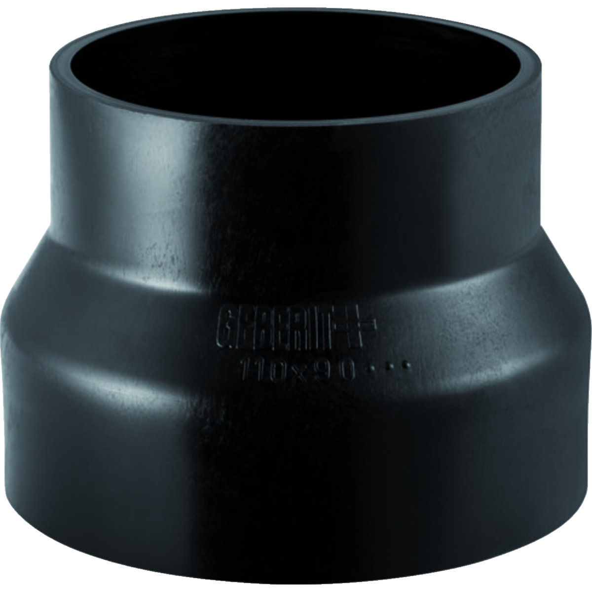 Zwężka symetryczna GEBERIT HDPE redukcja, PE / polietylen, 90 mm, DN 90 x 75 mm x DN 70 (króciec)