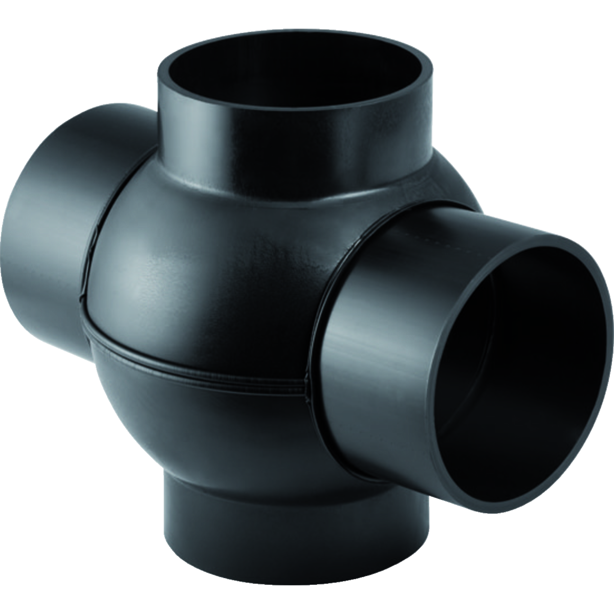 Czwórnik GEBERIT HDPE polietylen, 110 mm DN 100, sw x sw x sw x sw