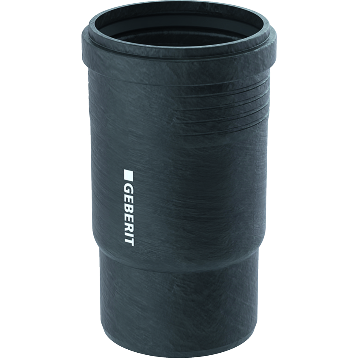 Kielich kompensacyjny GEBERIT Silent-Pro, PP mx / PP mx (czarny), 50 mm (mufa wciskowa x końcówka wciskowa), 17 mm, do kanalizacji