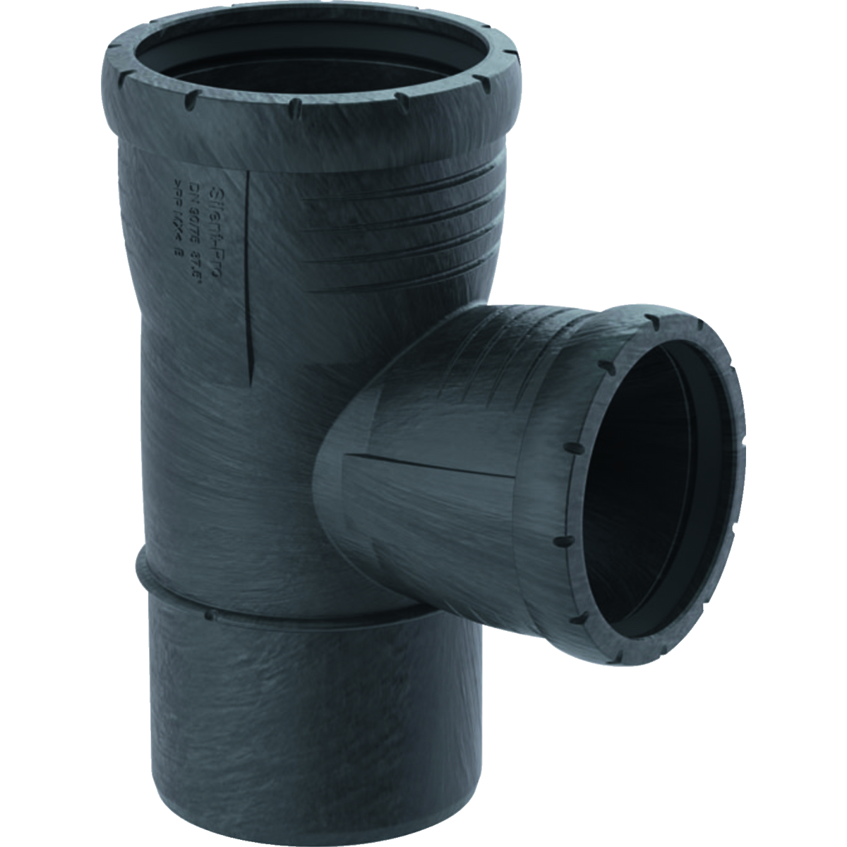Trójnik GEBERIT Silent-Pro 87.5' PP 160 mm (mufa z tworzywa sztucznego do spawania/zgrzewania x mufa z tworzywa sztucznego do spawania/zgrzewania x króciec z tworzywa sztucznego do spawania/zgrzewaniania)