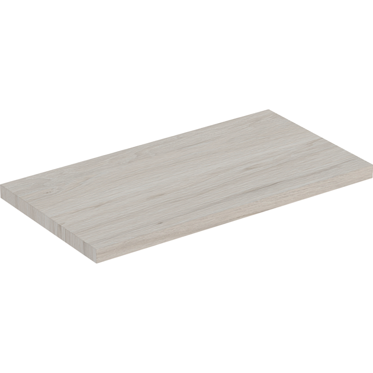 Półka Geberit do szafki pod umywalkę: Szerokość umywalki=45cm, Orzech włoski hickory jasny / Melamina, struktura drewna