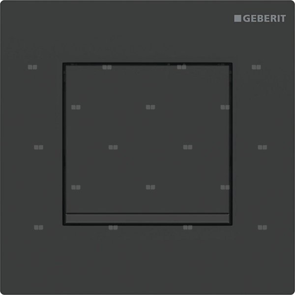 Przycisk uruchamiający Geberit typ 30 do zaworu spłukującego do pisuarów z pneumatycznym uruchamianiem spłukiwania, czarny mat