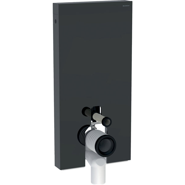 Moduł sanitarny do WC stojącego GEBERIT Monolith, 1010 mm x 480 mm x 106 mm, front: lava, bok: czarny