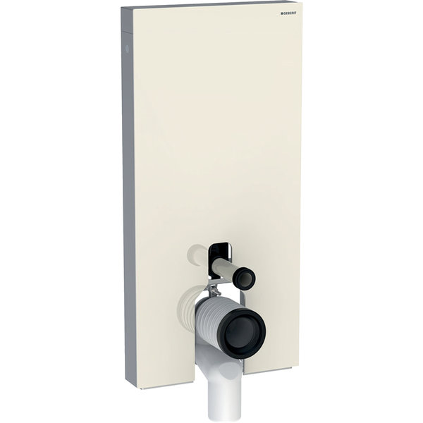 Moduł sanitarny do WC stojącego GEBERIT Monolith, 1010 mm x 480 mm x 106 mm, front: sand, bok: aluminium