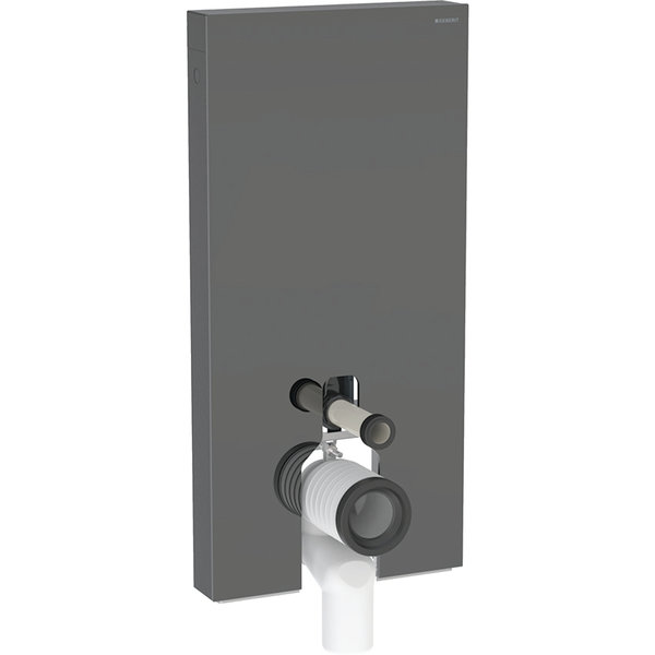 Moduł sanitarny do WC stojącego GEBERIT Monolith Plus, 1010 mm x 480 mm x 106 mm, front: lava, bok: czarny