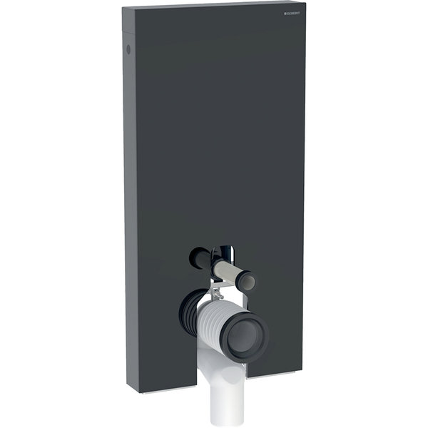 Moduł sanitarny do WC stojącego GEBERIT Monolith Plus, 1010 mm x 480 mm x 106 mm, front: czarny, bok: czarny