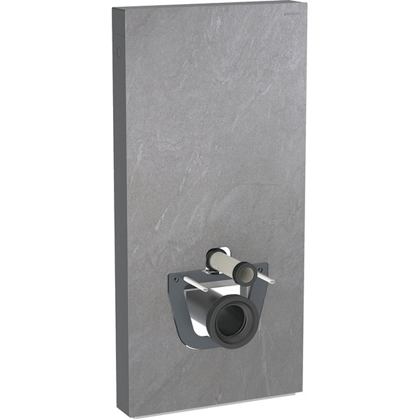 Moduł sanitarny do WC wiszącego GEBERIT Monolith Plus, 1010 mm x 480 mm x 106 mm, front: imitacja betonu, bok: czarny