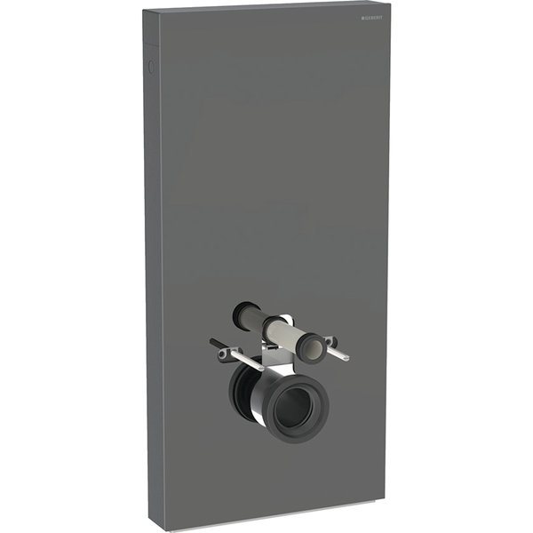 Moduł sanitarny do WC wiszącego GEBERIT Monolith Plus, 1010 mm x 480 mm x 106 mm, front: lava, bok: czarny