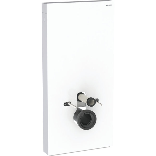 Moduł sanitarny do WC wiszącego GEBERIT Monolith Plus, 1010 mm x 480 mm x 106 mm, front: biały, bok: aluminium