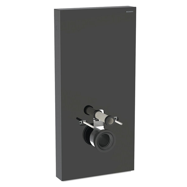 Moduł sanitarny do WC wiszącego GEBERIT Monolith Plus, 1010 mm x 480 mm x 106 mm, front: czarny, bok: czarny