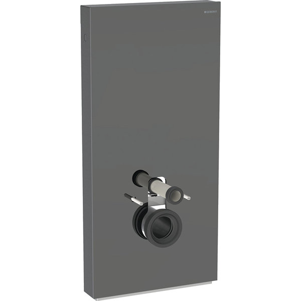 Moduł sanitarny do WC wiszącego GEBERIT Monolith Plus, 1010 mm x 480 mm x 106 mm, front: lava, bok: czarny