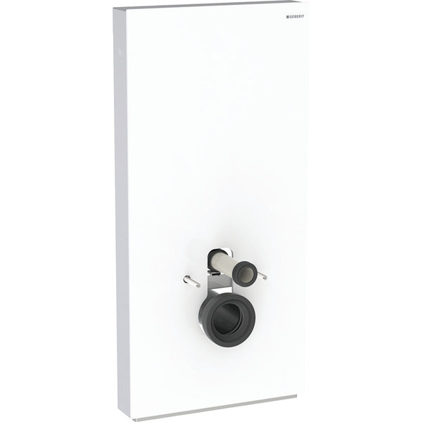 Moduł sanitarny do WC wiszącego GEBERIT Monolith Plus, 1010 mm x 480 mm x 106 mm, front: biały, bok: aluminium