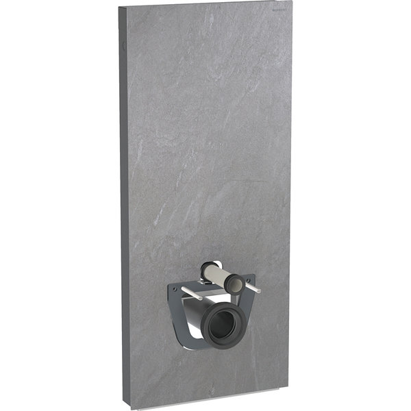 Moduł sanitarny do WC wiszącego GEBERIT Monolith Plus, 1140 mm x 505 mm x 106 mm, front: imitacja betonu, bok: czarny