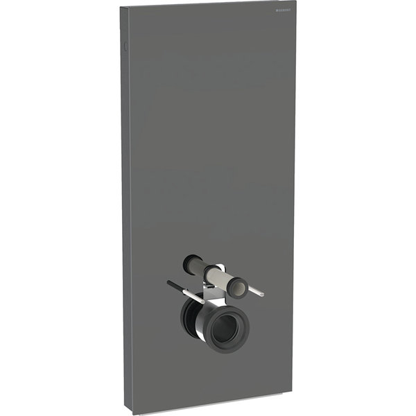 Moduł sanitarny do WC wiszącego GEBERIT Monolith Plus, 1140 mm x 505 mm x 106 mm, front: lava, bok: czarny