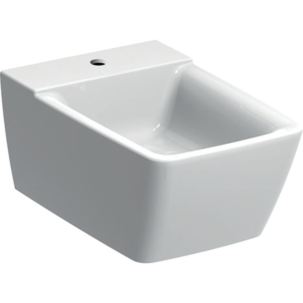 Bidet wiszący Geberit Xeno², ukryte mocowania: T=54cm, Przelew=Bez, Biały / KeraTect