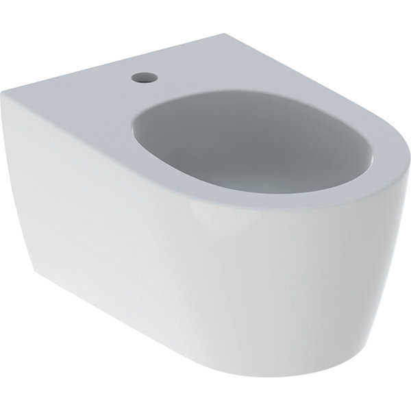 Bidet wiszący Geberit ONE, ukryte mocowania: T=54cm, Przelew=Niewidoczny, Biały / Matowy