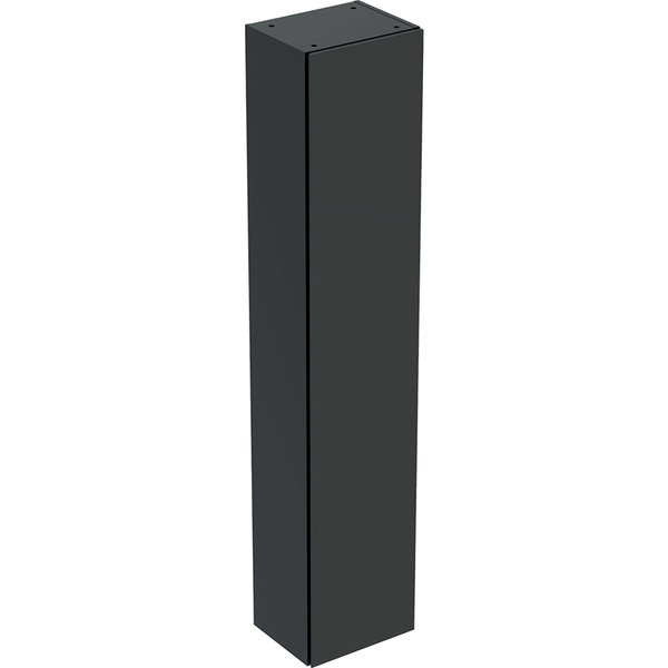 Wysoka szafka Geberit, z jednymi drzwiami: 36x180cm, Korpus i front: lava / lakierowany matowy