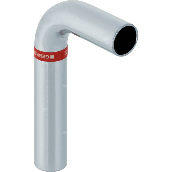 Kolano 90' GEBERIT Mapress C-Stahl bose, stal (ocynk galwaniczny/elektrolityczny) (ocynk), 22 mm, DN 20 x 22 mm x DN 20 (końcówka wciskana x końcówka wciskana)