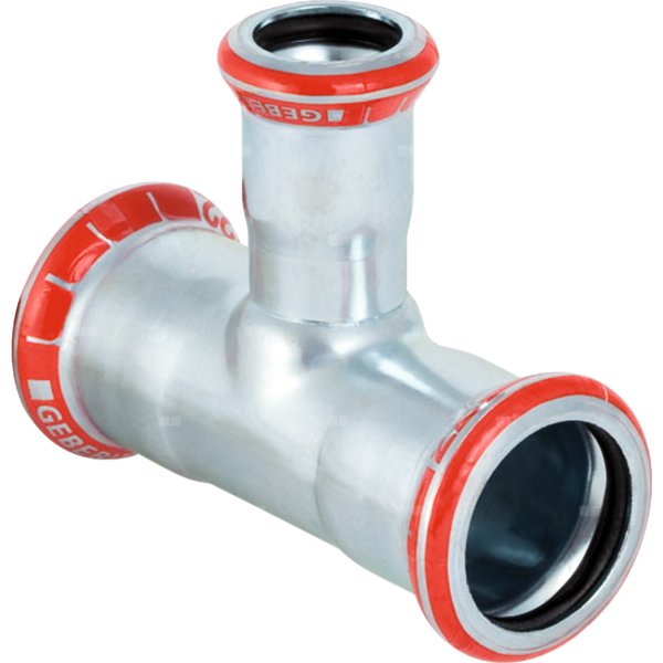 Trójnik GEBERIT Mapress C-Stahl redukcja 90' stal (ocynk) 42 mm x 35 mm x 42 mm MZ