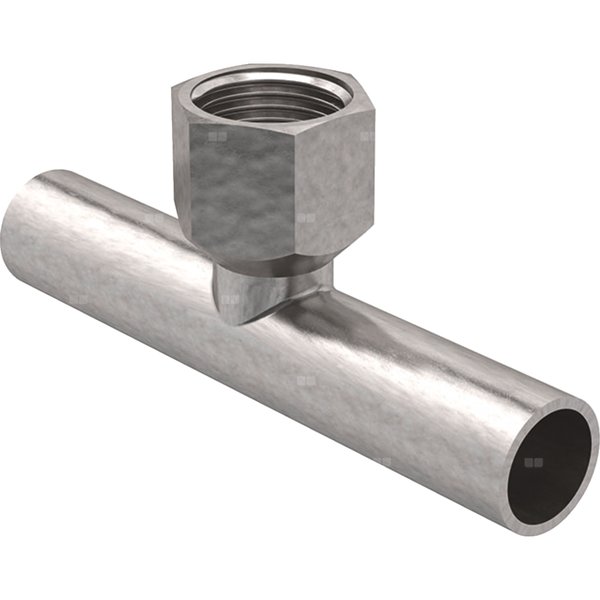 Trójnik GEBERIT Mapress C-Stahl przejściowy 90' stal (ocynk) 35 mm x 1/2'' x 35 mm (końcówka wsuwana x GW x końcówka wsuwana)