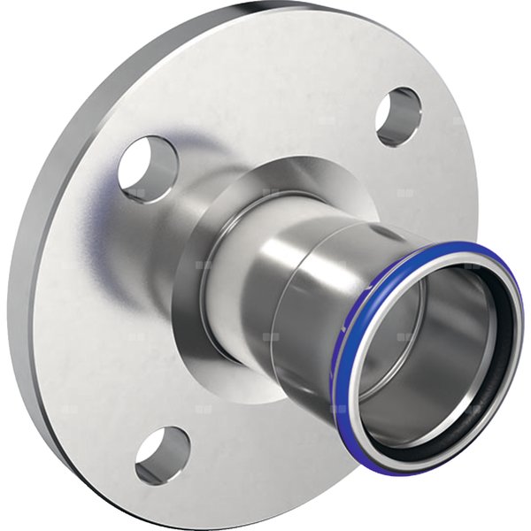 Kołnierz zaciskowy GEBERIT Mapress Edelstahl przejściowy stal nierdzewna DN 15/12 (15 mm) PN 10/16