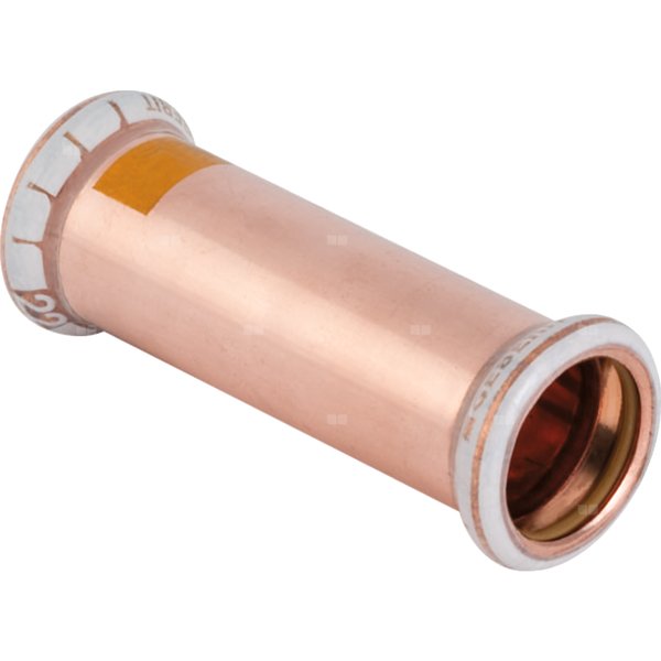 Mufa GEBERIT Mapress Kupfer Gas przesuwna do gazu, Cu, 28 mm (mufa zaprasowywana x mufa zaprasowywana), (głębokość: 15.5 mm) z uszczelką