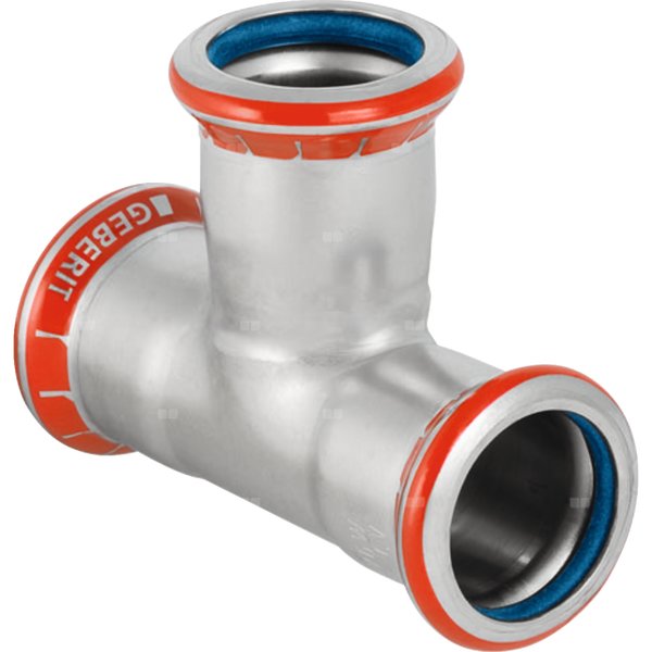 Trójnik GEBERIT Mapress C-Stahl FKM równoprzelotowy 90' stal (ocynk) 42 mm MZ