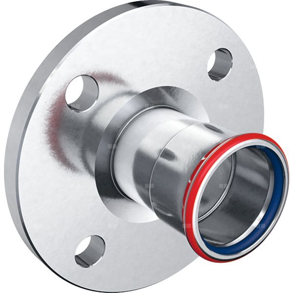 Kołnierz zaciskowy GEBERIT Mapress C-Stahl FKM przejściowy stal DN 40 (42 mm) PN 10/16