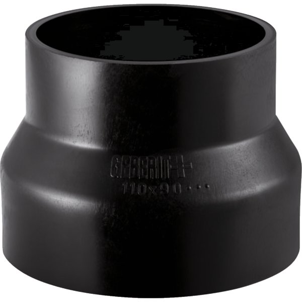 Zwężka symetryczna GEBERIT HDPE redukcja, PE / polietylen, 90 mm, DN 90 x 50 mm x DN 50 (króciec)