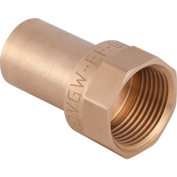 Złącze GEBERIT Mapress Kupfer przejściowe, brąz, 1'' x 35 mm (GW x końcówka wciskowa)