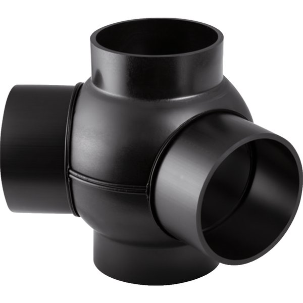 Czwórnik GEBERIT HDPE polietylen, 110 mm DN 100, sw x sw x sw x sw