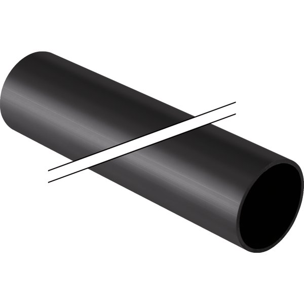 Rura GEBERIT HDPE PE-80 PE (PE) 200 x 5000 x 7.7 mm, czarna