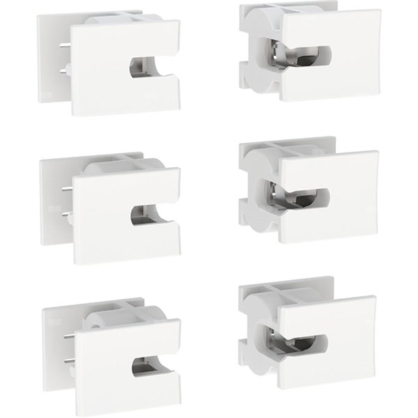 Elementy mocujące do przedniej osłony modułu sanitarnego Geberit Monolith