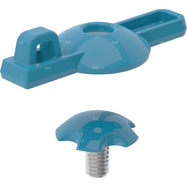 Śruba osłaniająca Geberit do dźwigni mieszacza do baterii umywalkowej Bambini, mieszacz jednouchwytowy: Niebieski