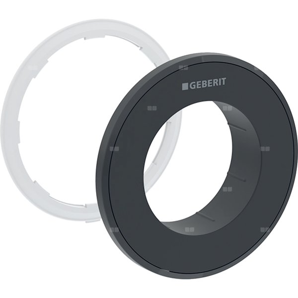 Rozetka Geberit do zdalnego uruchamiania spłukiwania typ 10, okrągły, przycisk podtynkowy: Czarny / Matowy