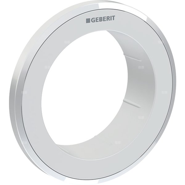 Rozetka Geberit do zdalnego uruchamiania spłukiwania typ 10, okrągły, przycisk meblowy: Chrom matowy / Z powłoką easy-to-clean