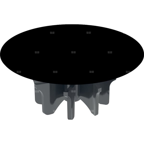 Pokrywa odpływu Geberit do zaworu zestawu odpływowego ze swobodnym przepływem, czarny mat