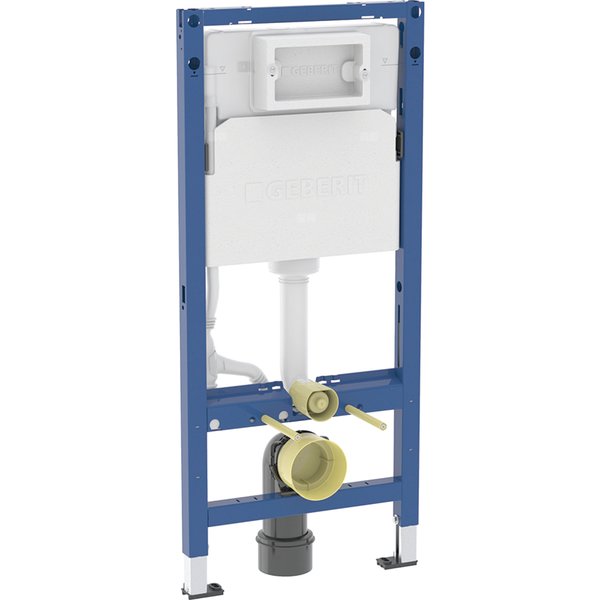 Stelaż podtynkowy Geberit DuofixBasic do wiszących misek WC, 112 cm, ze spłuczką podtynkową Delta 12 cm
